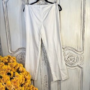 Jones Wear Petite White Wide Straight Leg Pants